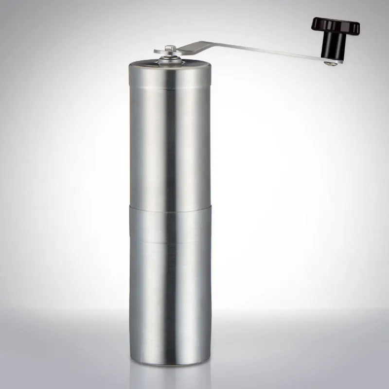 

Portable Stainless Steel Grinder Household Manual Coffee Maker Manual Pepper Beans Powder Hand Burr Mill Grinding Kitchen Tools