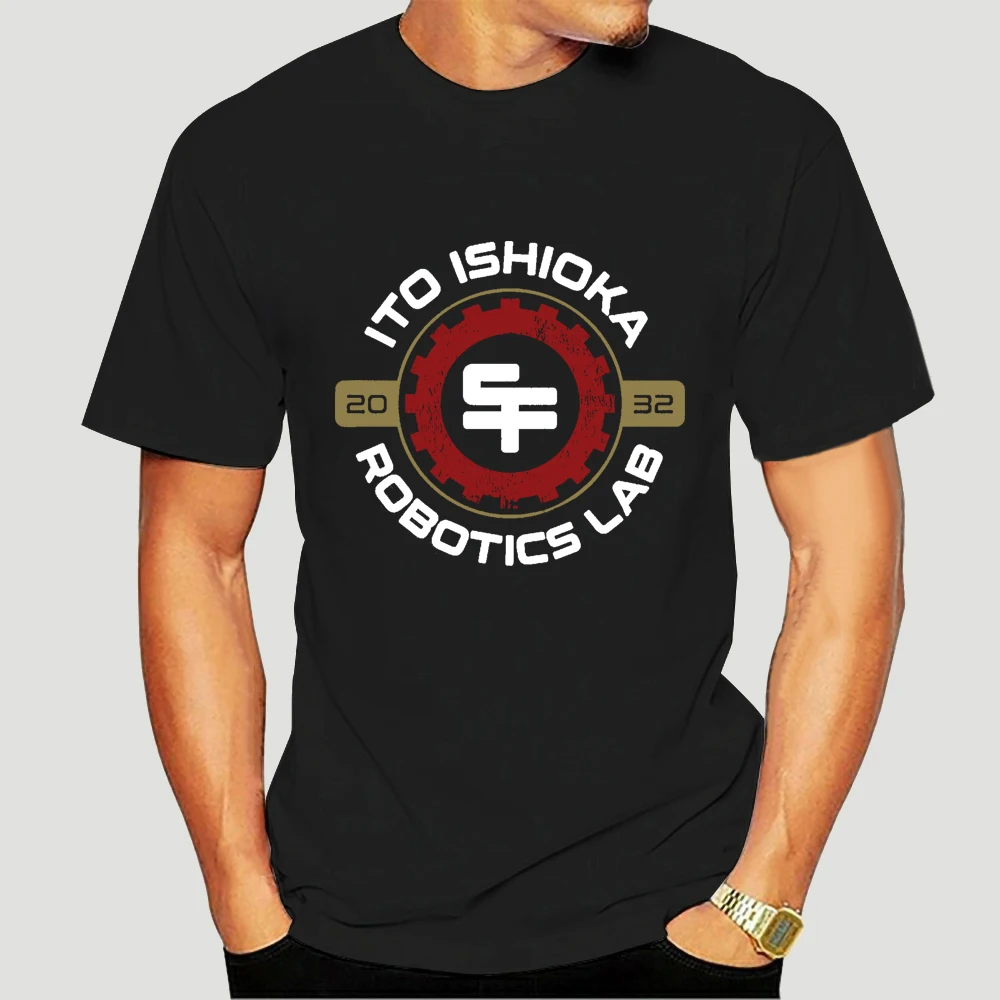 Ito Ishioka Robotics Lab футболка из 100% хлопка Big Hero 6 Вдохновленный Sci-Fi Baymax 2019 унисекс Tee-3867A |