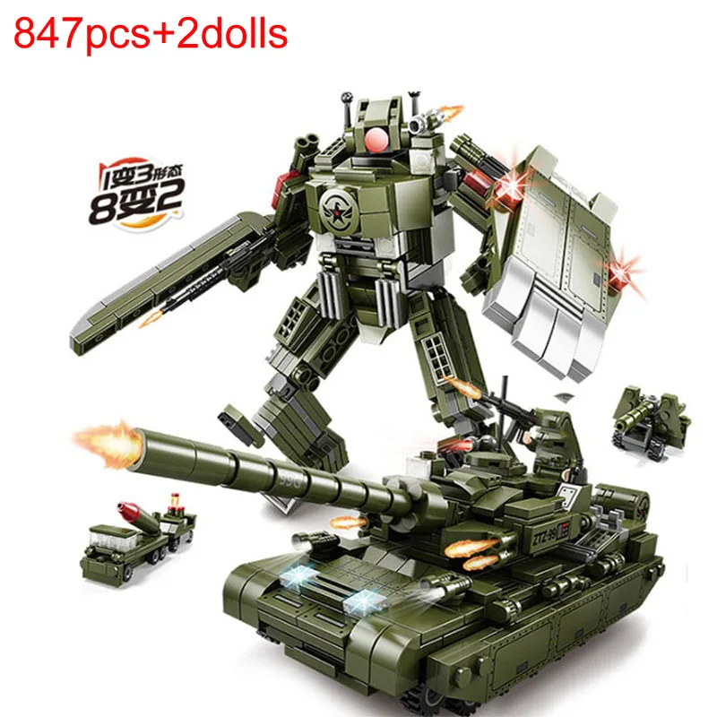 Новинка 2021 Военная серия сделай сам сменная модель строительного блока Mecha
