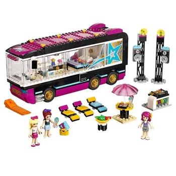 

684Pcs Pop Star Tour Bus 10407 Friends Series Building Blocks Toys for Children Compatible with Lepining 41106