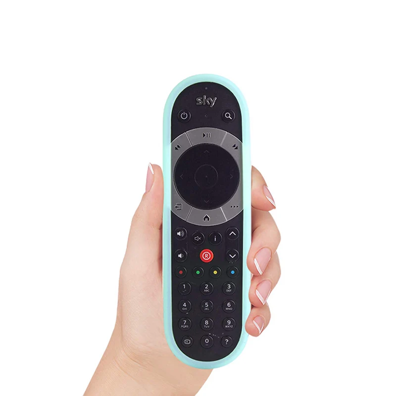 Чехлы с пультом дистанционного управления для SKY Q SIKAI противоударный защитный чехол совместимый с сенсорным и не-сенсорным кожи с ручной петлей - Цвет: Luminous blue