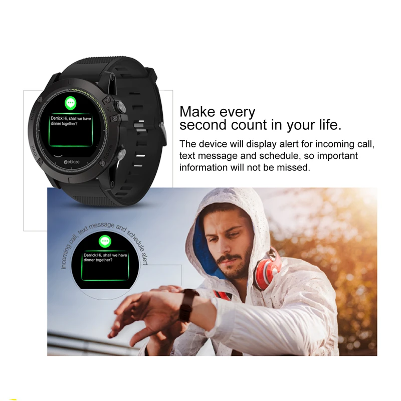 Zeblaze VIBE 3 HR умные часы IP67 водонепроницаемые носимые устройства монитор сердечного ритма ips цветной дисплей спортивные умные часы для мужчин