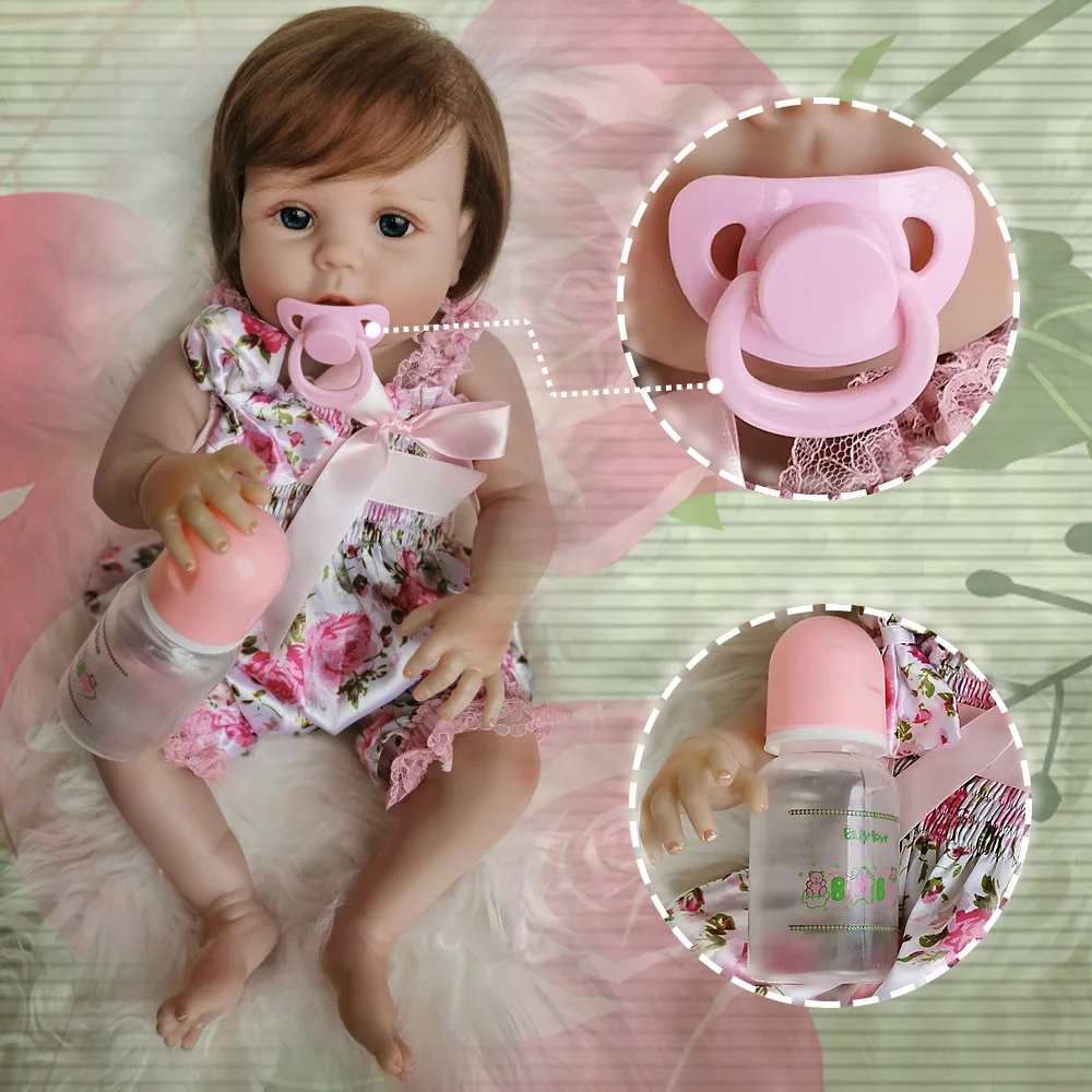OtardDolls Bebe Детские Reborn Baby Doll 20 дюймов 50 см Силиконовые Винил Bebe Кукла Новорожденный очаровательны реалистичные для детей ясельного возраста для подарка Быстрая