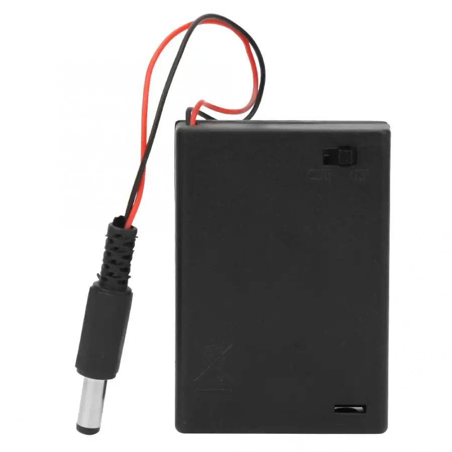 with DC Plug 5 шт. AA x 3 чехол с держателем батареи 4,5 в с крышкой вкл/выкл распределительные коробки с проводкой AA держатель батареи - Цвет: with DC Plug