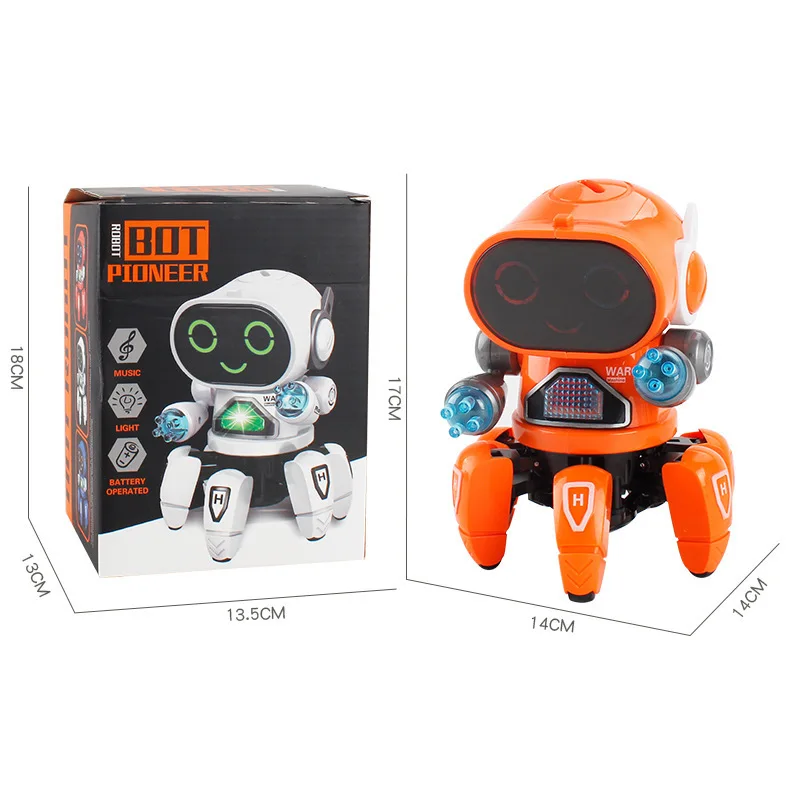 Robot Toy Intelligent Robot Mini RC Robot Toys Walking Singing Dancing Led Light Kids Educational Toys Gift