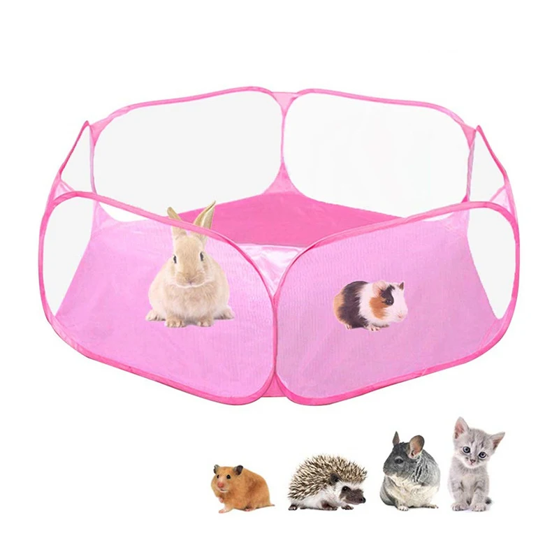 Small Animal Playpen Foldable Pet Playpen With Cover For Guinea