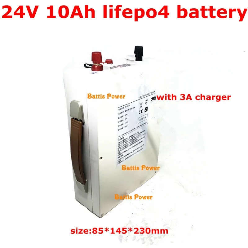 24v 10ah аккумуляторная батарея lifepo4 bms 8s for500w мотор фара для электровелосипеда в