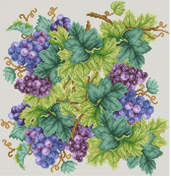 

tt Mouse avatar Counted Cross Stitch Kit Cross stitch RS cotton with cross stitch Purple grape