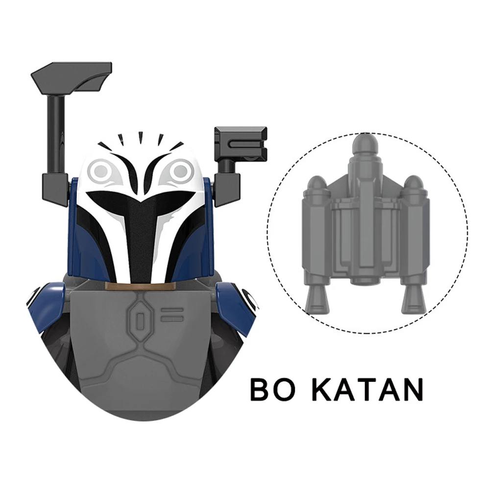 Din Djarin Boba Fett Mandalorian Building Blocks Grogu Baby Yoda Death Watch Paz Vizla Bo-Katan Jango Star Action Figure Wars