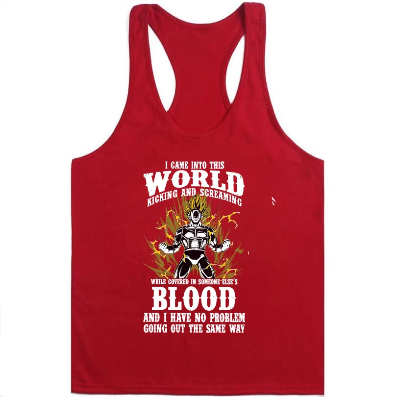 Bodybuilding Men Summer Fitness bodybuilding Hooded Tank Top fashion mens clothing Loose breathable sleeveless shirts - Цвет: Красный