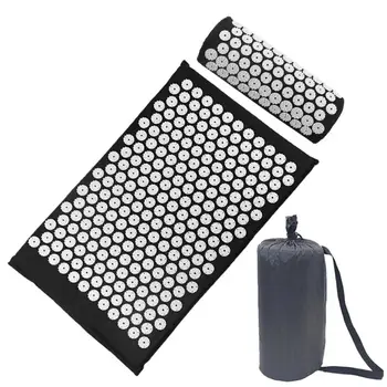 

Acupressure Relieve Stress Body Pain Massage Spike Yoga Mat Pillow with Bag