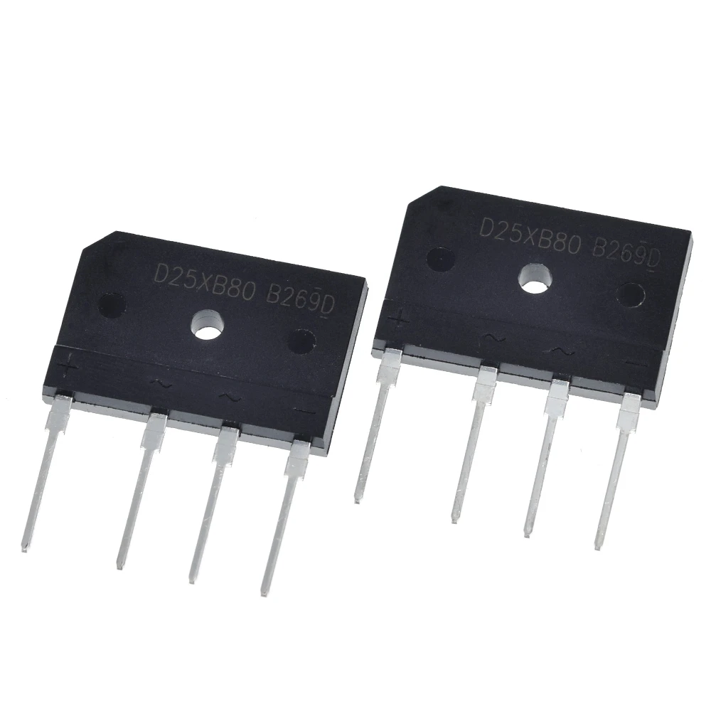 5pcs D25XB80 D25SBA80 Bridge Rectifier 25A 800V 25xb80 dip Flat Bridge diode bridge rectifier rectifier diodes electrical rectifier diodes