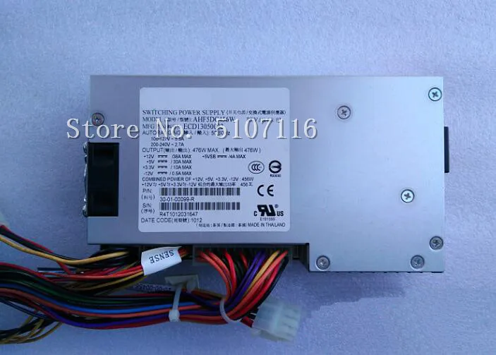 Для 1U AHF5DC456W 476W блок питания будет полностью протестирован перед отправкой