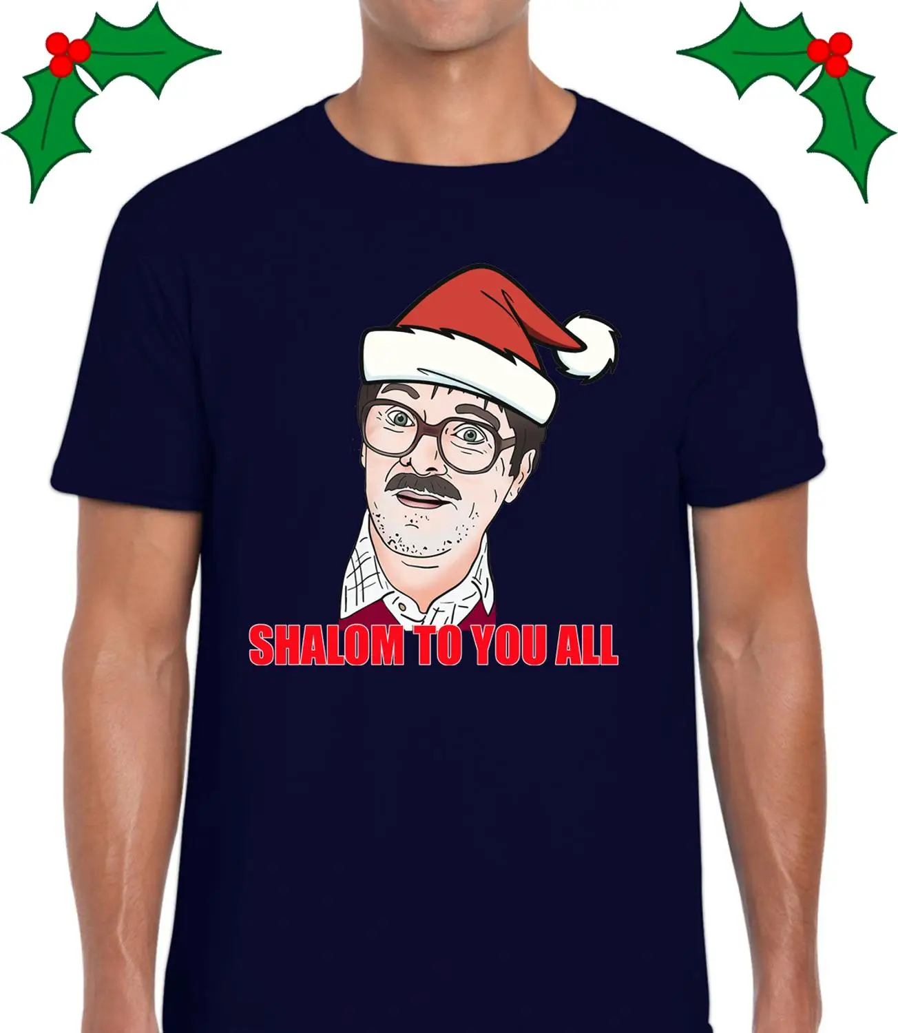 1 Shalom To You All Рождество Мужская футболка Tee Friday Night забавная Jim Dinner Joke - Цвет: 1