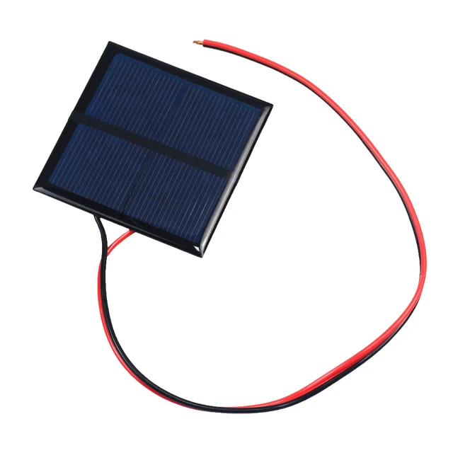 3 Stuks Zonnepaneeltjes 5V 200mA - Voor DIY Projecten, Met 30cm Bedradingen