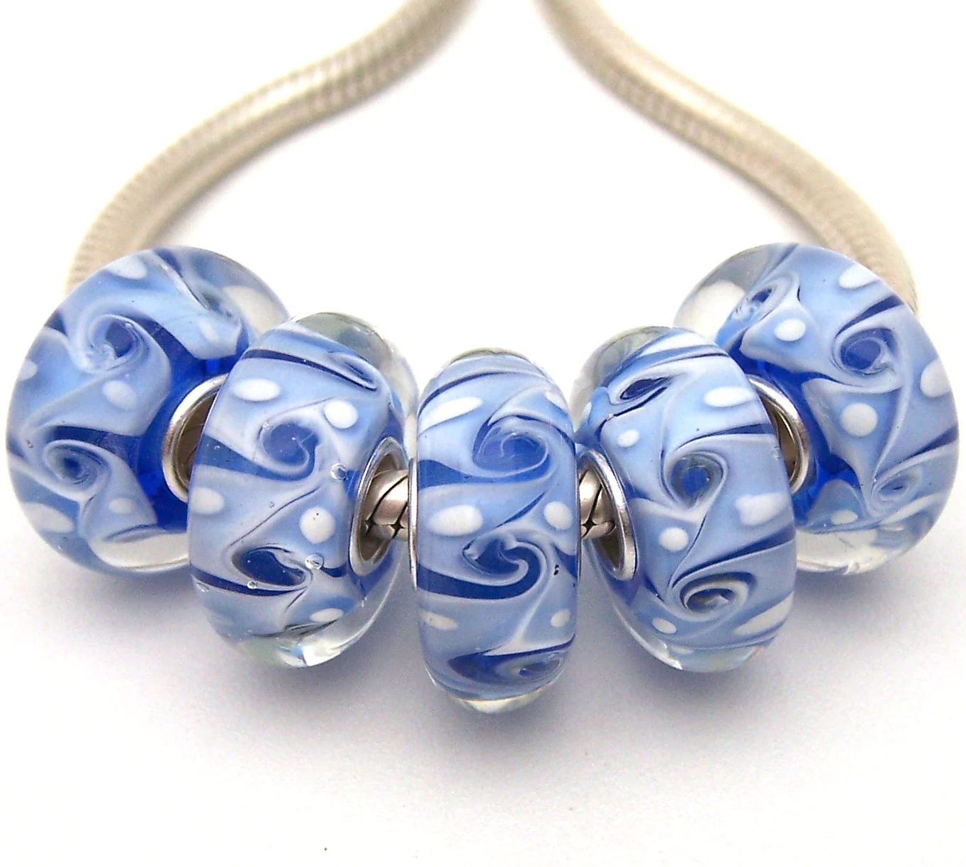 

JGWGT 1211 5X 100% Authenticity S925 Sterling Silver Beads Murano Glass beads Fit European Charms Bracelet diy jewelry Lampwork
