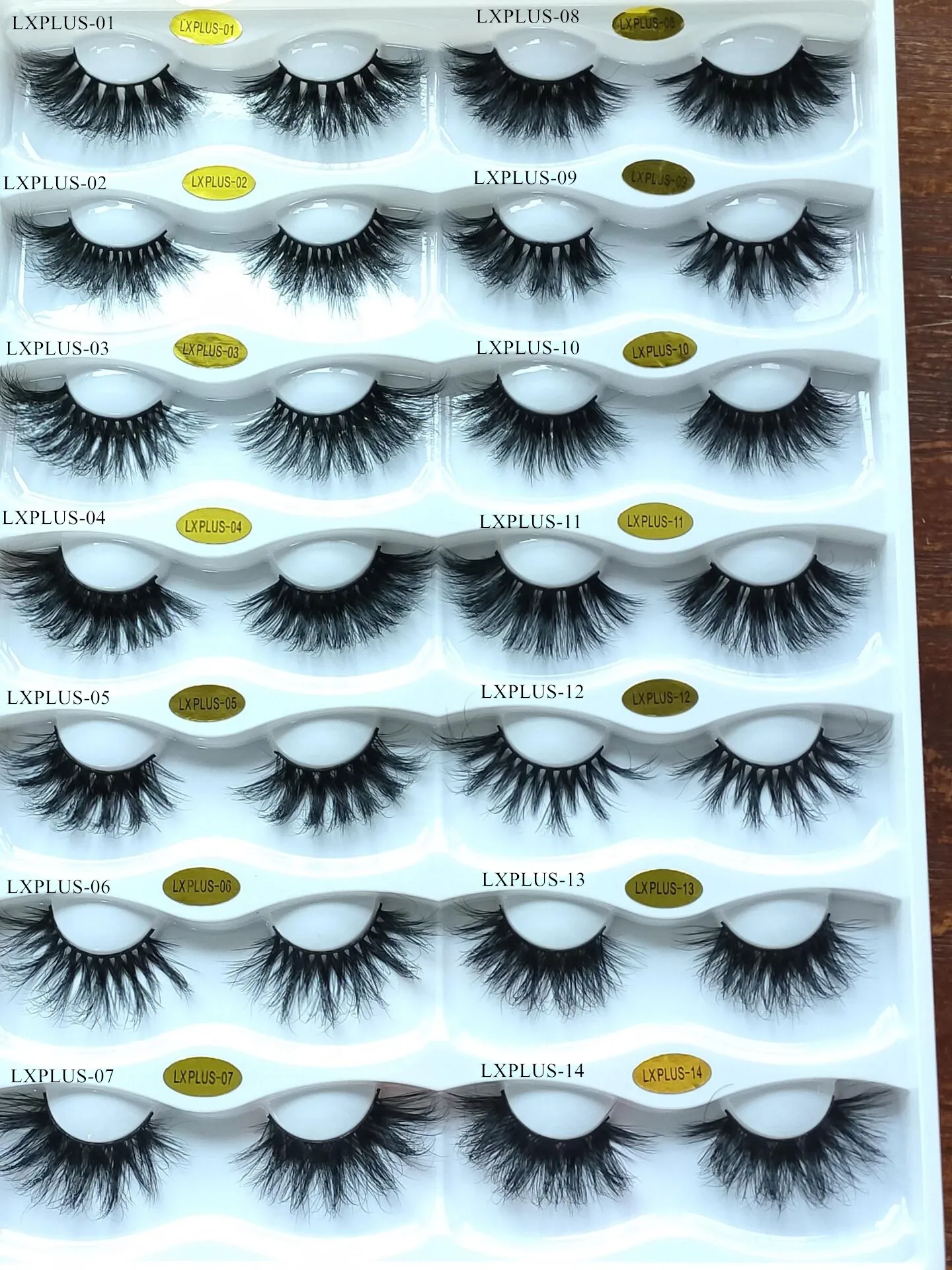

5D Mink Eyelashes Luxury Handmade Makeup Eyelash Extension 25mm False Eyelashes Beauty