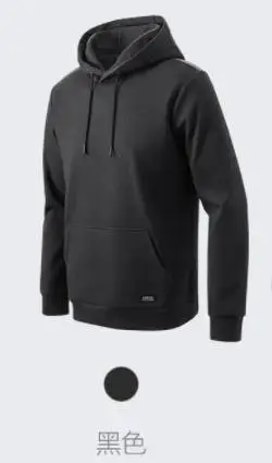 black M Xiaomi mijia life Мужской флисовый свитер с капюшоном тренд дикая замша мужской свитер Осенние и зимние модели умный дом - Цвет: black M