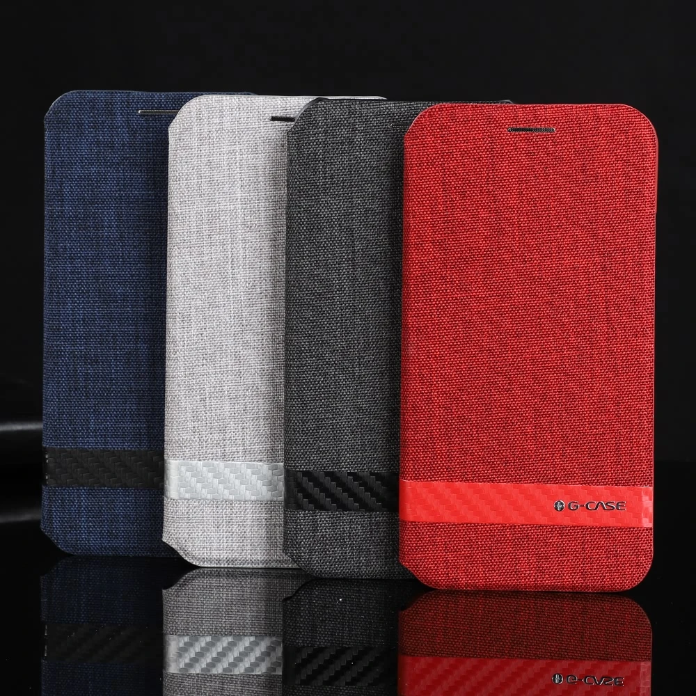 

L-FADNUT Hybrid Leather Texture Phone Case For Samsung Note8 Note9 S10e S9 Plus S10 S8 Flip Wallet Luxury Thin Protective Cover