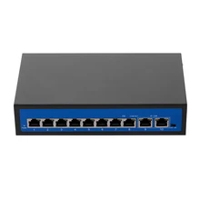 X 8+ 2 POE коммутатор 8 Ethernet порт 2,0 Гбит/с 2 Uplink Ethernet порт для ip-камеры беспроводной