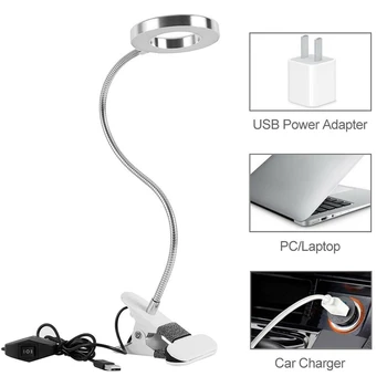 

Clip Table Lamp Study 2 Modes Rechargeable LED Reading Desk Lamp Multifunction high brightness long life LED Lamps Table