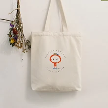 Принт с героями мультфильмов Kawaii, PrintingFashion Для женщин хозяйственная сумка Женская Холст Письмо сумки для покупок сумки пляжные сумки, школьные рюкзаки для девочек в стиле Харадзюку