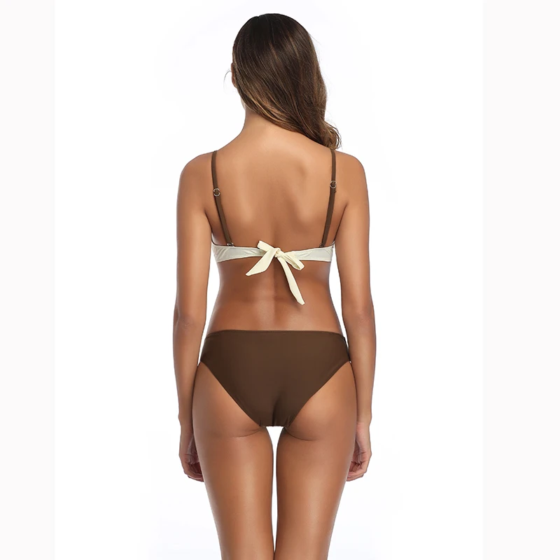 Bikinis Mujer Women Bandeau Sexy Set Push-Up Padded Bra Beach Bikini Set Swimsuit Swimwear Biquinis Feminino Bathing Suit
