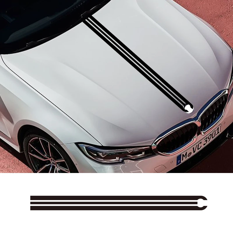 

1 Pieces Vinyl Car Styling Sticker Hood Stripes Decals Grapphics For BMW X2 X3 X4 X5 M3 M4 M5 M7 i3 Series Performance Coupe