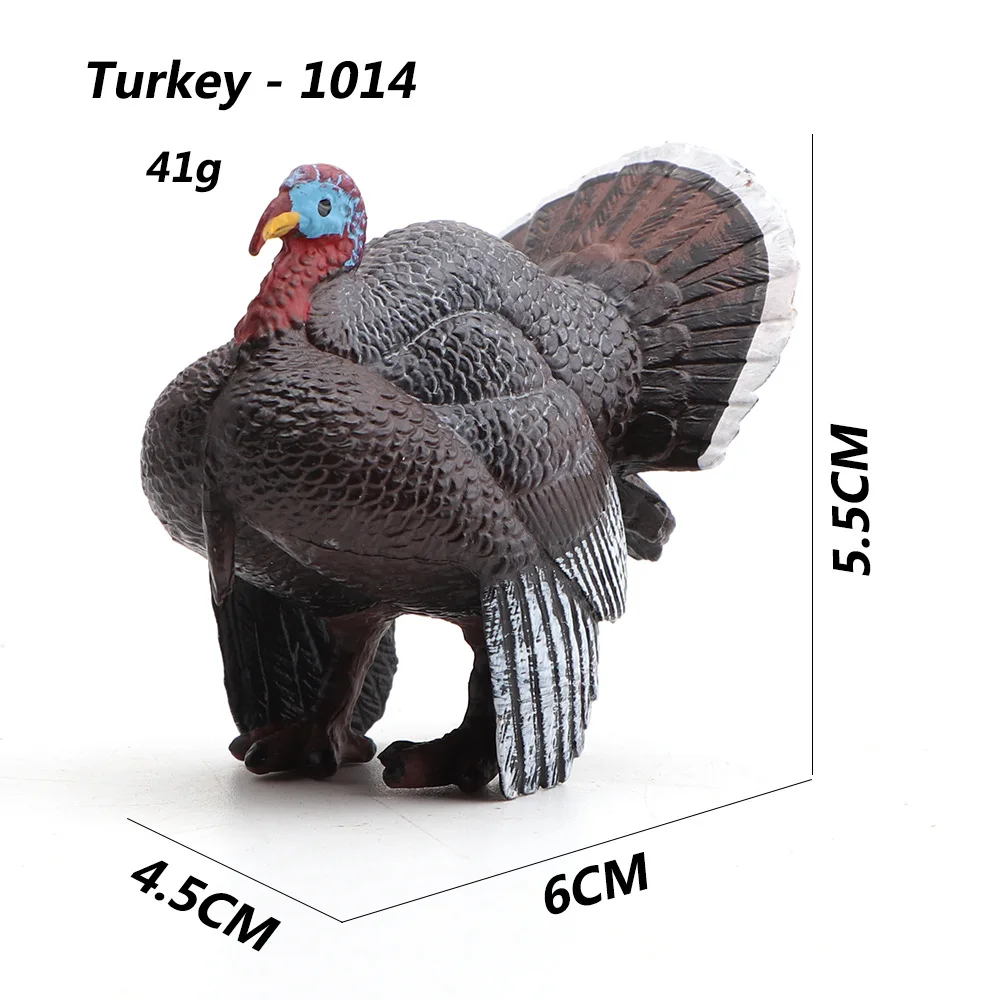 Hot Selling New Products Model Static Animal Model Turkey Animal Model Animal Ornaments