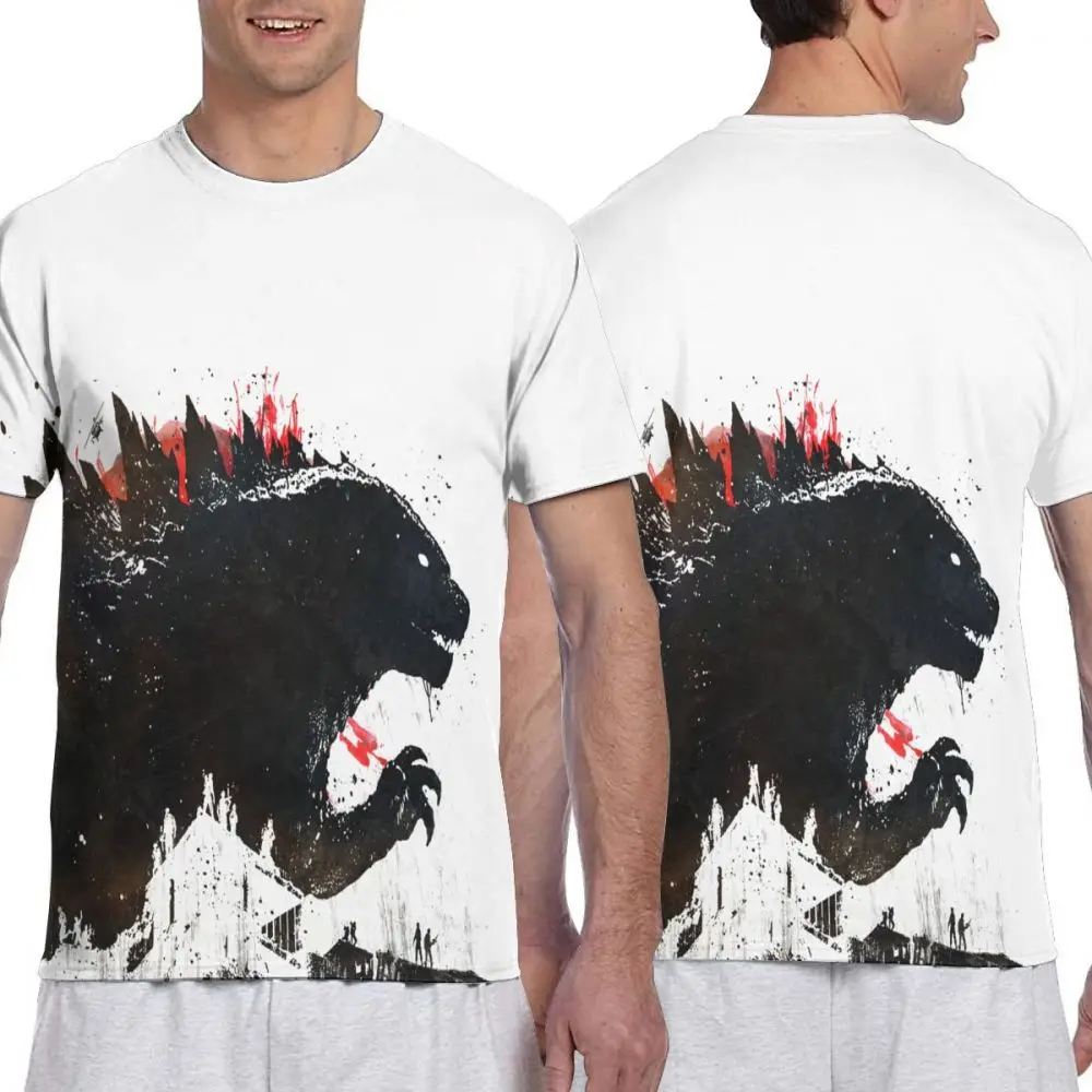 shirt19 Г. Mr. Q пользовательские Godzilla фигурки футболки мужские Круглый вырез черные футболки Godzilla Vs King Kong одежда повседневные Модные топы - Цвет: shirt19