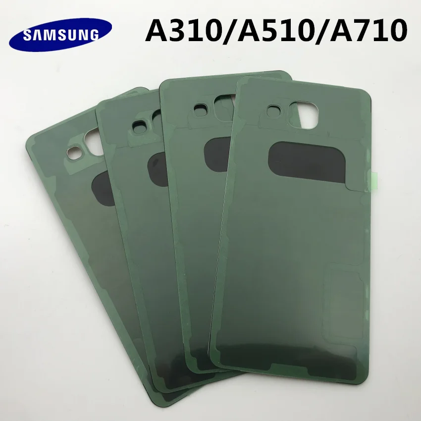 Для samsung Galaxy A3 A310 A5 A510 A7 A710 задняя крышка батарейный чехол 3D стекло задняя крышка корпус крышка задняя дверь чехол Замена