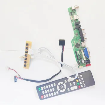 

For LTN156AT05-301/302/307 1366*768 T.V56 screen controller drive board 15.6" notebook PC LVDS 40Pin WLED VGA+HDMI+AV+USB+RF kit