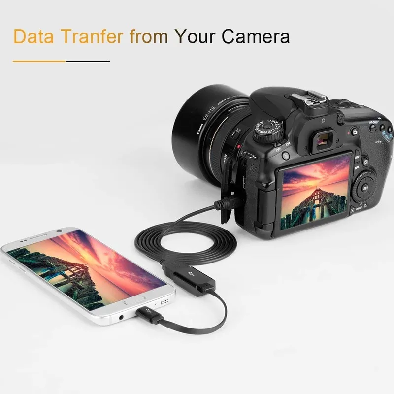 Micro USB 2,0 OTG кабель, плоский на ходу адаптер, Micro USB мужчина к USB Женский совместимый samsung S7 S6 Edge S4 S3 Android