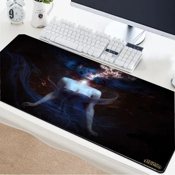 

Yuzuoan League of Legends sexy Evelyn Cospla mouse pad lock edge non-slip rubber game pad can be customized