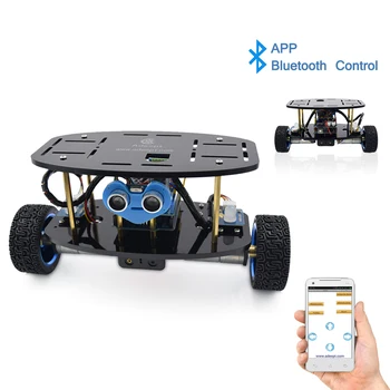 

Adeept 2-Wheel Self-Balancing Upright Car Robot Kit with MPU6050 Accelerometer Gyroscope Sensor TB6612 Motor Driver for UNO R3