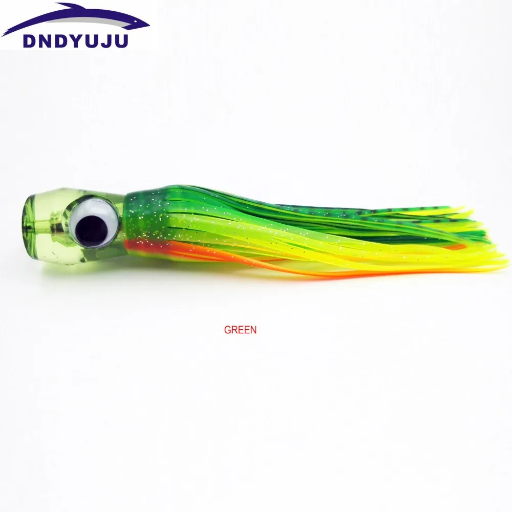 DNDYUJU Drag Fishing Bait Feather Skirt Sea Trolling Squid Skirts Soft Octopus Lures Sea Fishing Tackle Bionic Squid Octopus