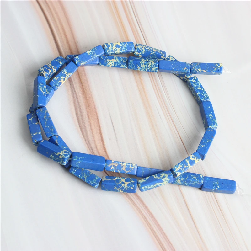 Linxiang модные натуральные разноцветные кубовидные свободные бусины DIY браслет ожерелье серьги шпильки аксессуары