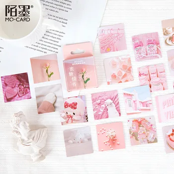 

45pcs Pink Series Romantic And Kawaii Series Japanese Stickers Decorate Scrapbook Cute Stationery