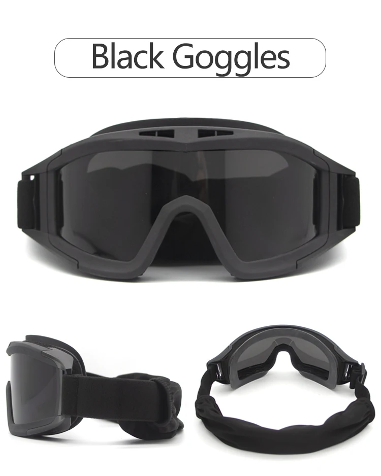 NorthFOX Locust Military Tactical Goggles CS Shooting Goggles Windproof Paintball Glasses Men's Outdoor Sports Camping Hiking Mo