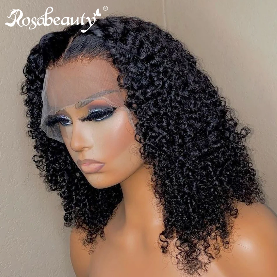 Rosabeauty парик с глубоким волнистым коротким Бобом 13x 4 парики фронтальным кружевом