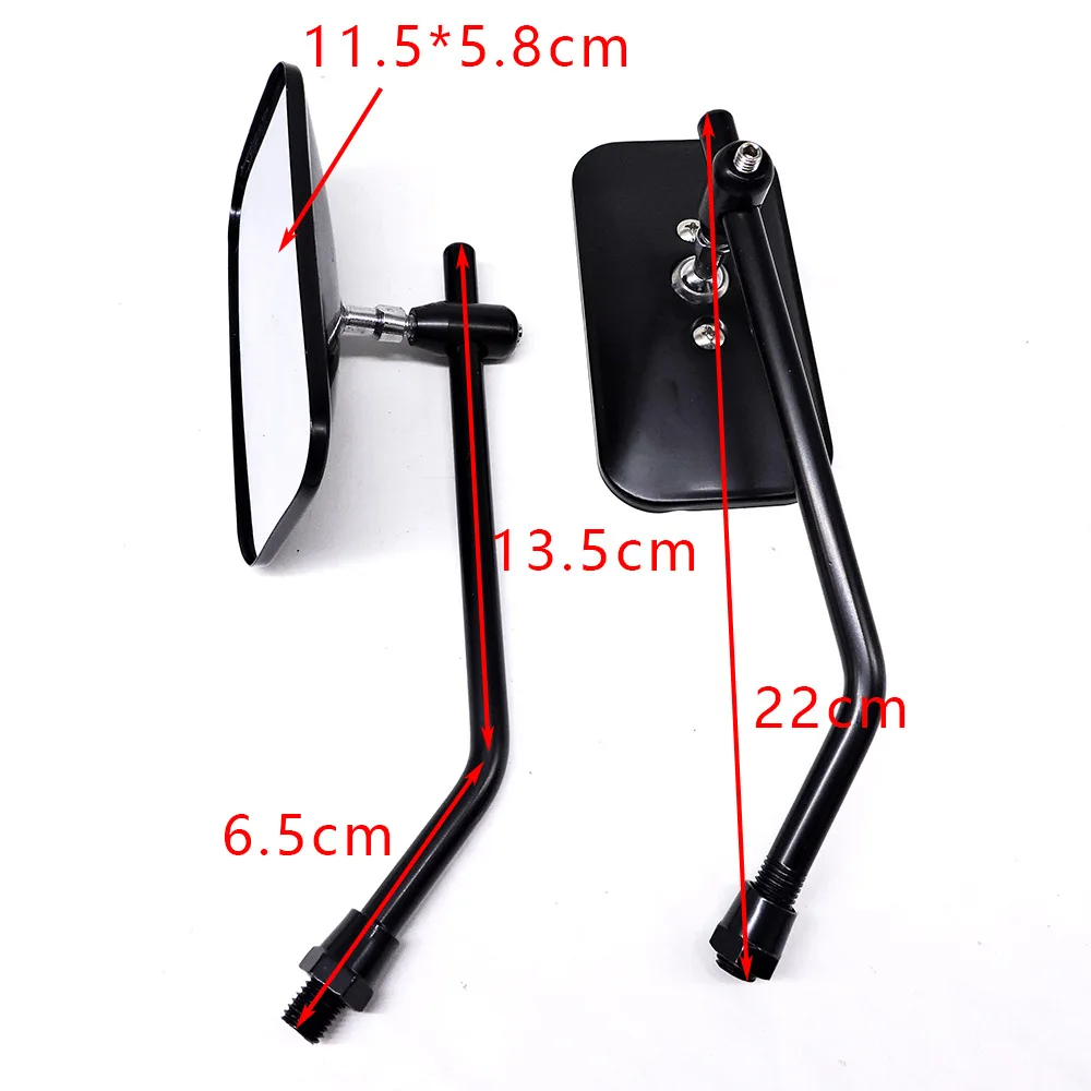 

Motorcycle Refit Mirror Personality Retro Mirror Square Mirror Reverse Auxiliary Mirror Electric Mirror Scooter Moto Accessories