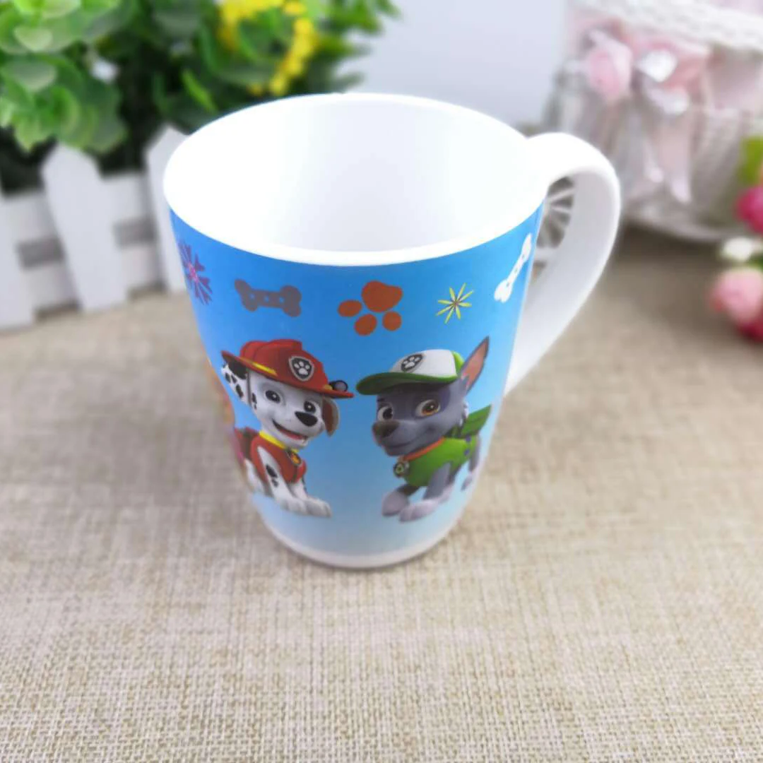 1pc Paw Patrol детская посуда, кухонные инструменты для ресторана, полезный материал, меламиновая миска, тарелка, нож, вилка, столовые приборы, вечерние - Цвет: 1pc
