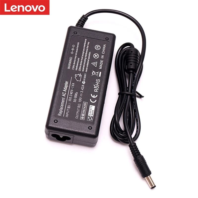 Адаптер lenovo 19V 3.42A 5,5X2,5mm 65W N101 Сетевой адаптер питания для ноутбука зарядное устройство для ноутбука блок питания