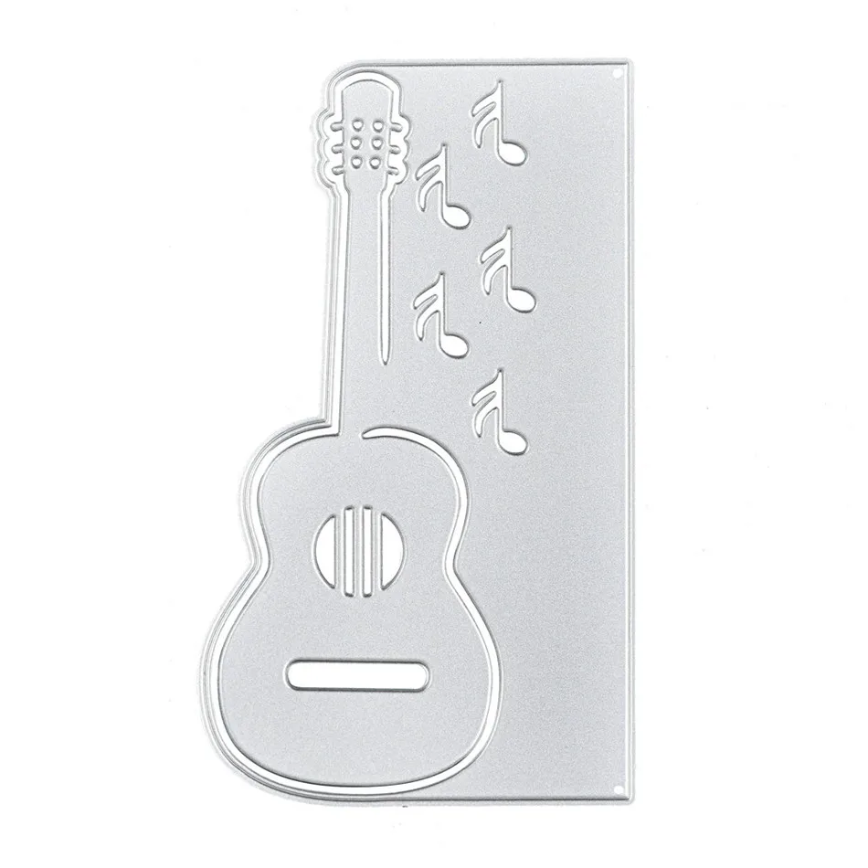Eastsahpe Guitar Music Metal Cutting Dies Border Edge Scrapbooking New Craft Dies Embossing Stencil Card Making Decoration