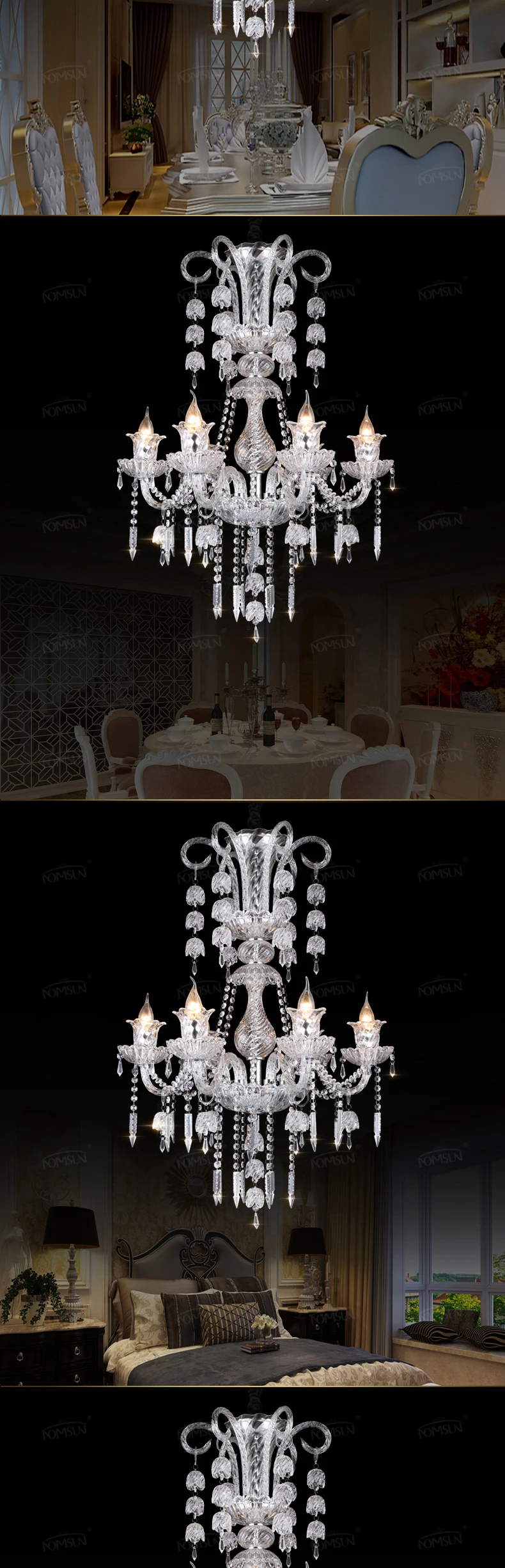 Современная хрустальная светодиодная Люстра для гостиной, спальни, lustre de cristal sala, Светодиодная потолочная люстра