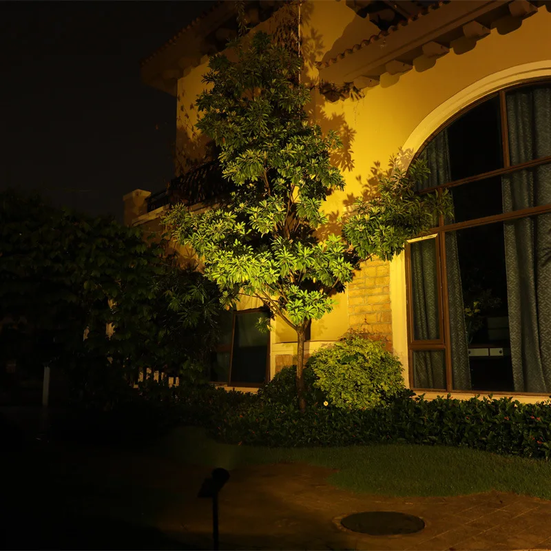 LED Lawn Lamp Solar Spotlight Outdoor Garden LED Landscape Light With Solar Panel For Gardon Lighting And Patio Decoration
