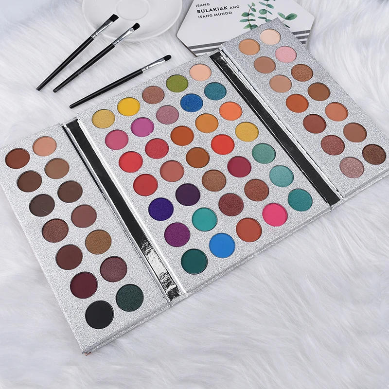 2019 New Design Bling Diamond Eyeshadow Palette 63 Color Waterproof Shimmer Matte Eyeshadow palette