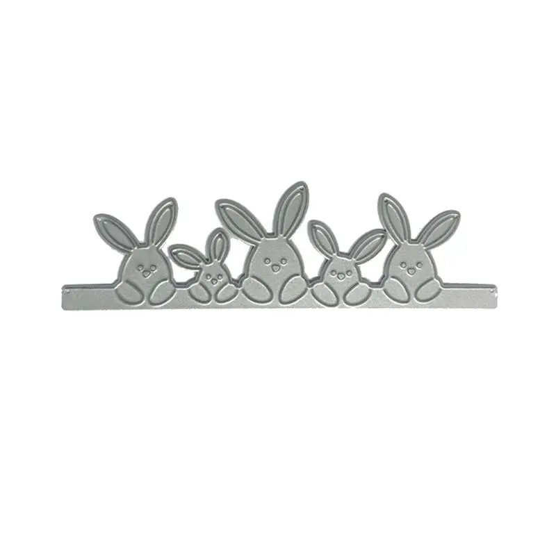 

Cute Cartoon Easter Rabbit Metal Cutting Dies Stencil Scrapbooking DIY Album Stamp Paper Card Embossing Decor Craft