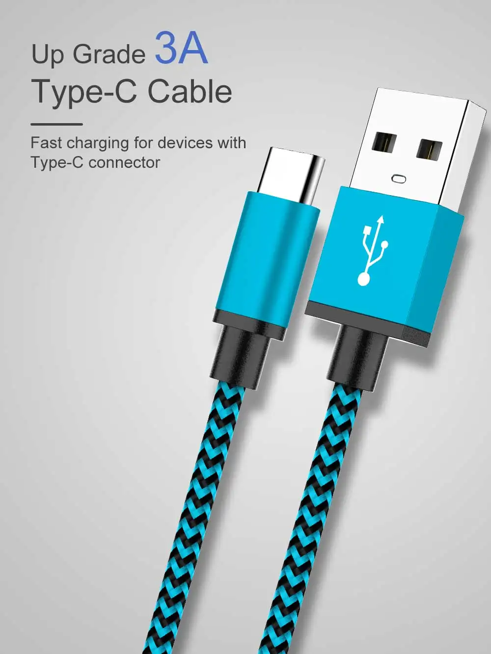 MUSTTRUE кабель usb type C с нейлоновой оплеткой для xiaomi redmi note 8 Быстрая зарядка type-c для samsung s9 a70 USB C кабель для передачи данных