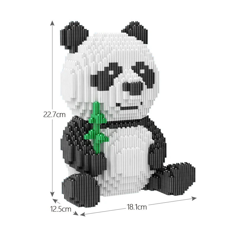 Лоз мини-блоки Creator DIY Assemable Китай Драгоценная панда строительные блоки образовательные модели животных 3689 шт Кирпичи игрушки для детей - Цвет: Without original box
